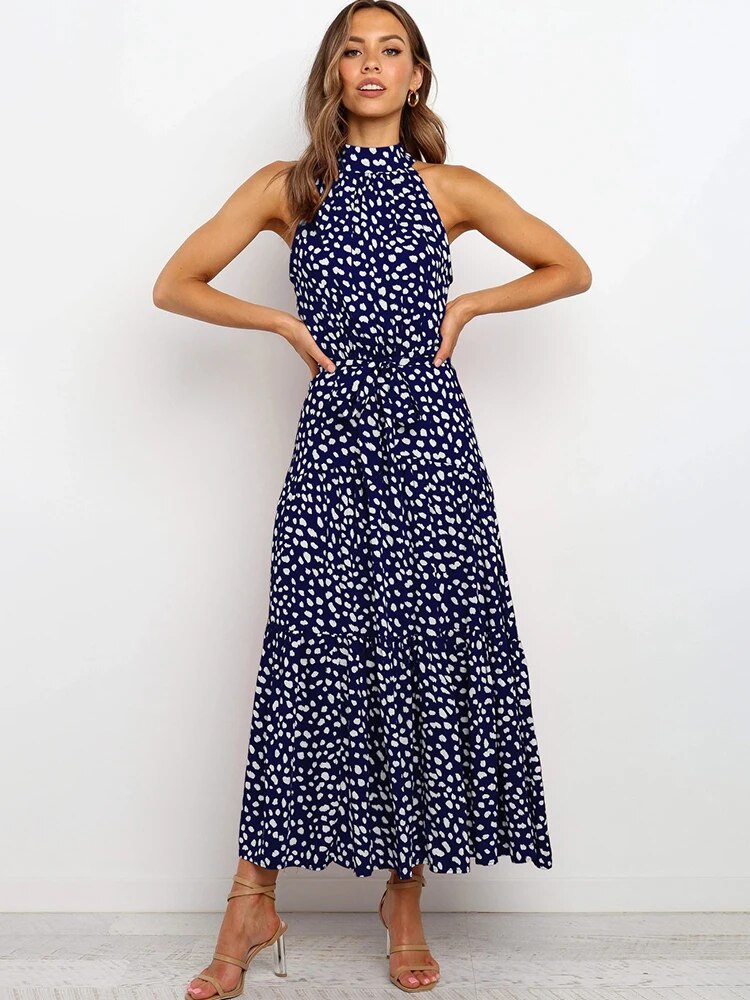 NIMA Polka Chic Strapless Jurk