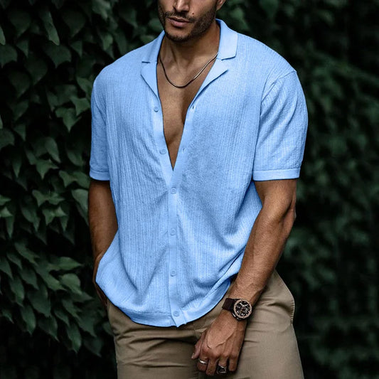 Summer linen shirt for men - Nagel