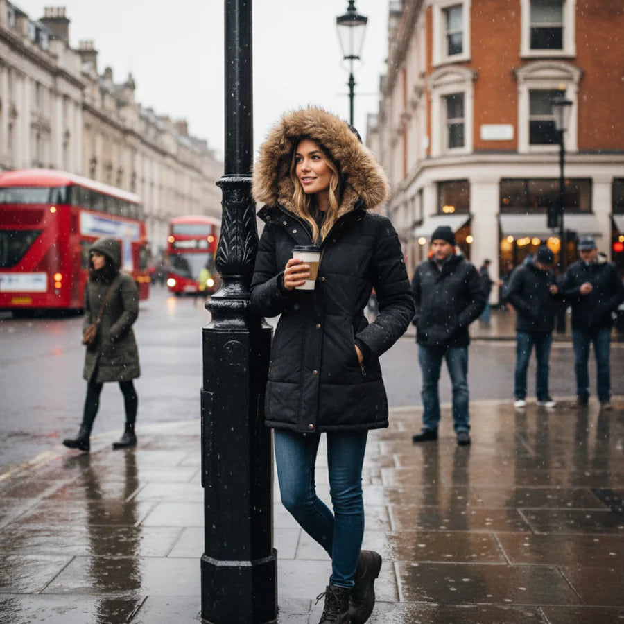 Anna  fur-lined winter coat - women