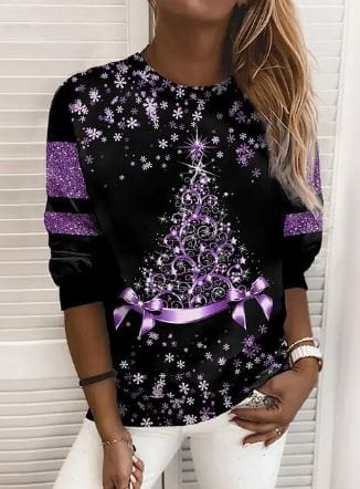 Aira - elegant kerstsweatshirt