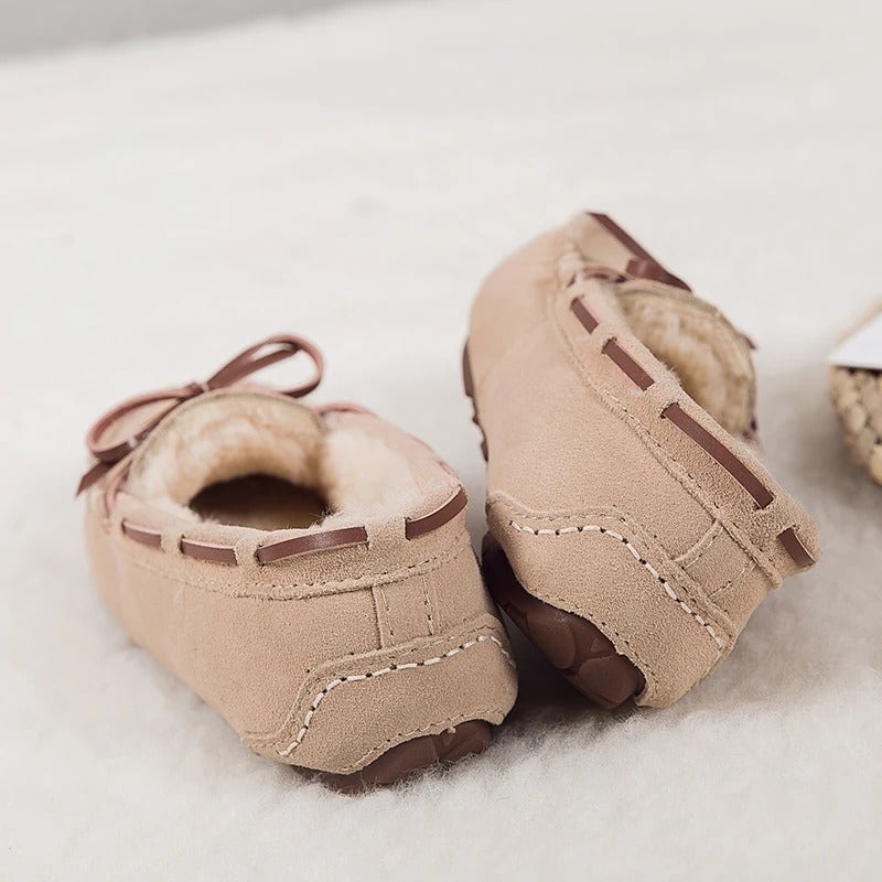 NIMA Damespantoffels in bruine bontstijl antislip