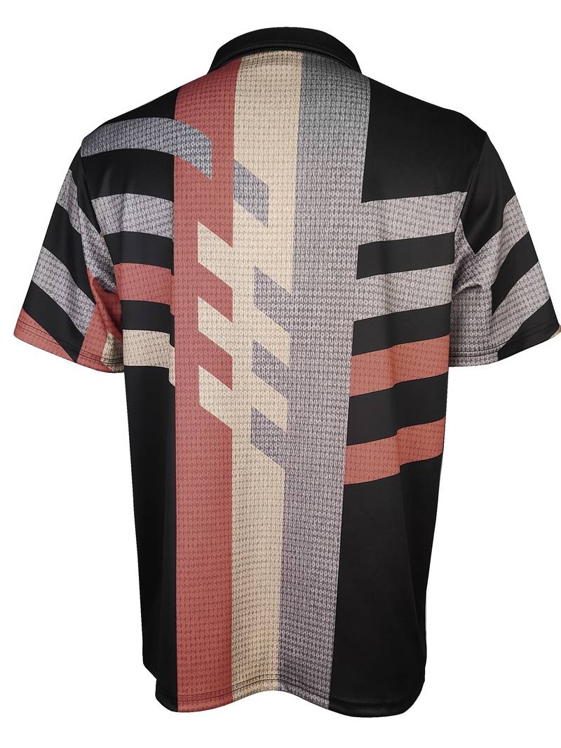 NIMA casual overhemd met 1/4 knopen in vintage stijl