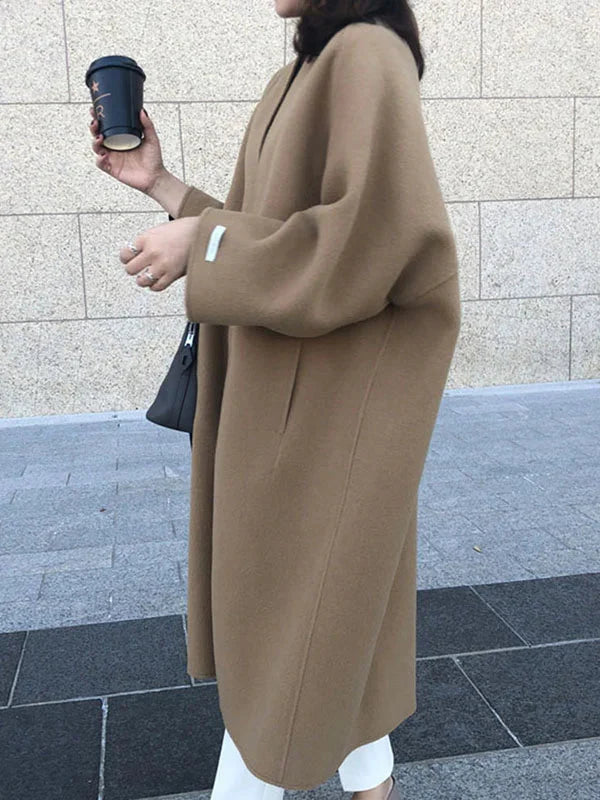 Lisi - long wool coat for women