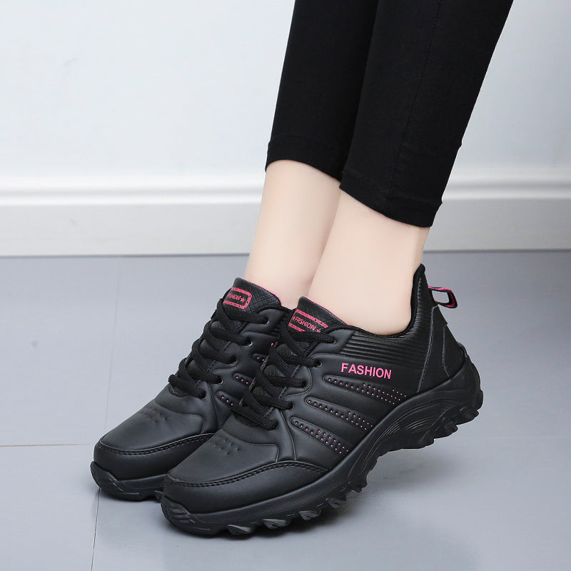 NIMA Dames Roze Pu Sportschoenen