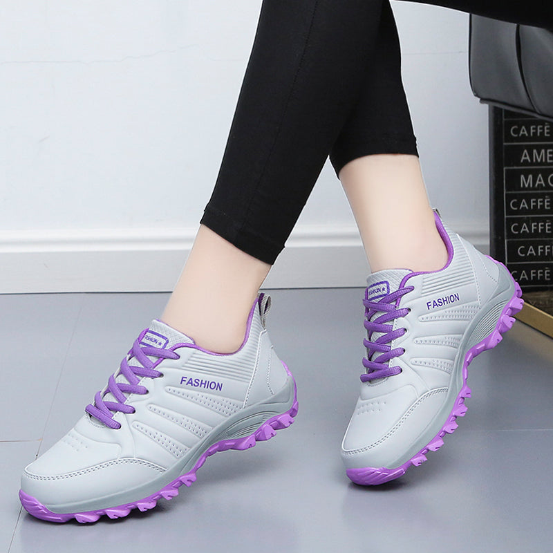 NIMA Dames Roze Pu Sportschoenen