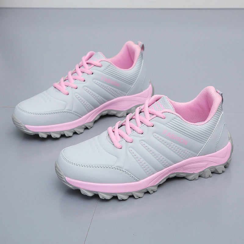 NIMA Dames Roze Pu Sportschoenen