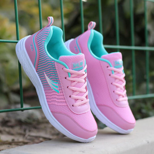 NIMA Platte Roze Damessportschoenen