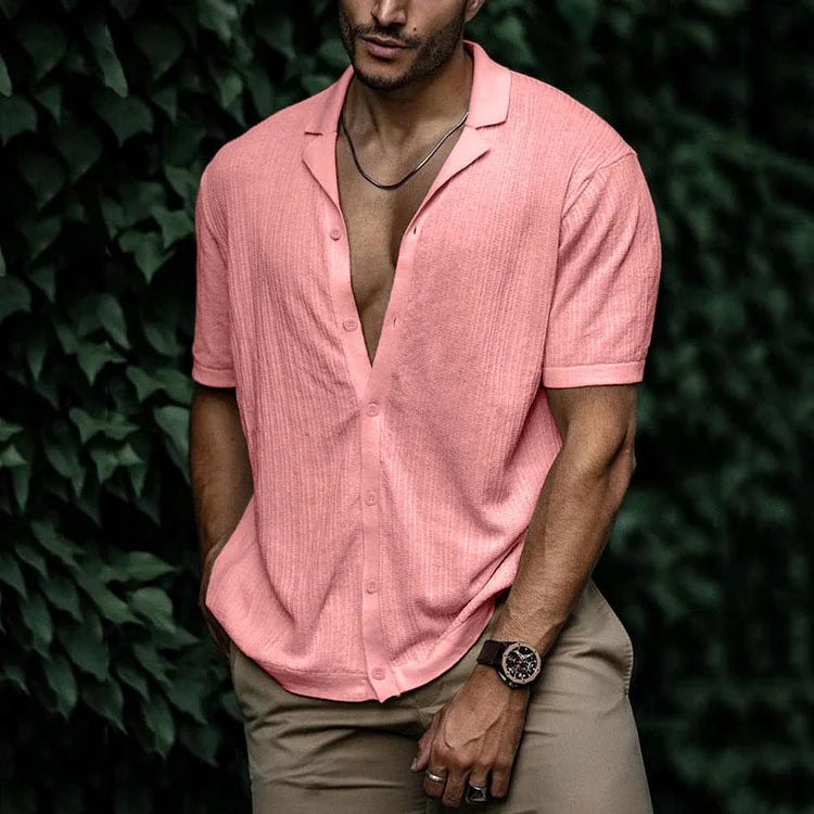 Summer linen shirt for men - Nagel