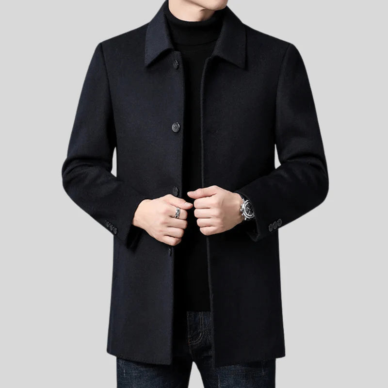 Eckhard – timeless single-breasted coat in a classic cut
