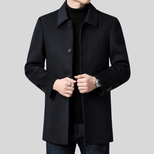 Eckhard – timeless single-breasted coat in a classic cut