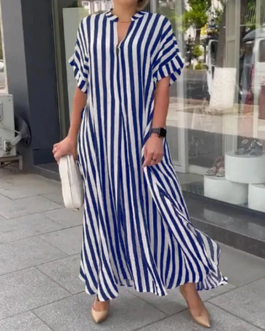 NIMA Comfy Overhemdjurk met V-hals