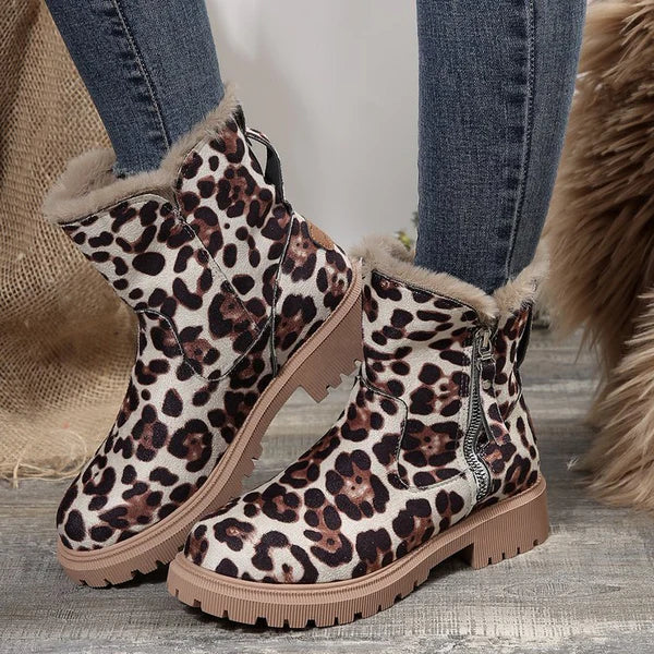 Women’s winter snow ankle boots platform & fur lining – women