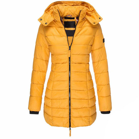 Lara – long, warm down jacket for cold winter days