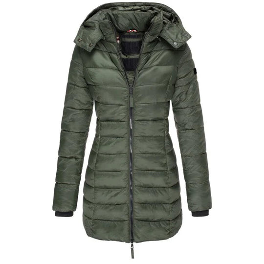 Lara – long, warm down jacket for cold winter days