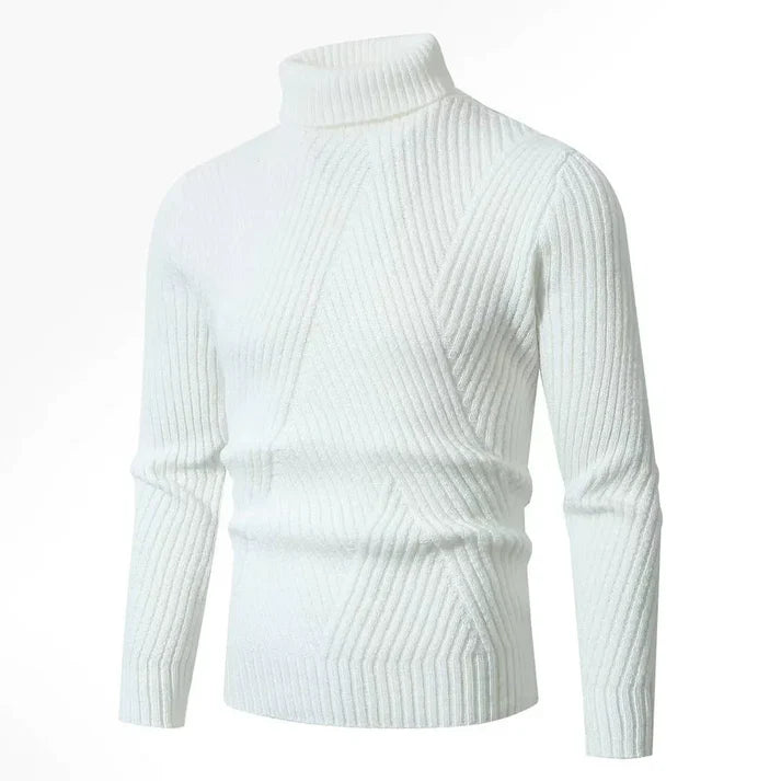 Anders – slim-fit ribbed wool turtleneck sweater