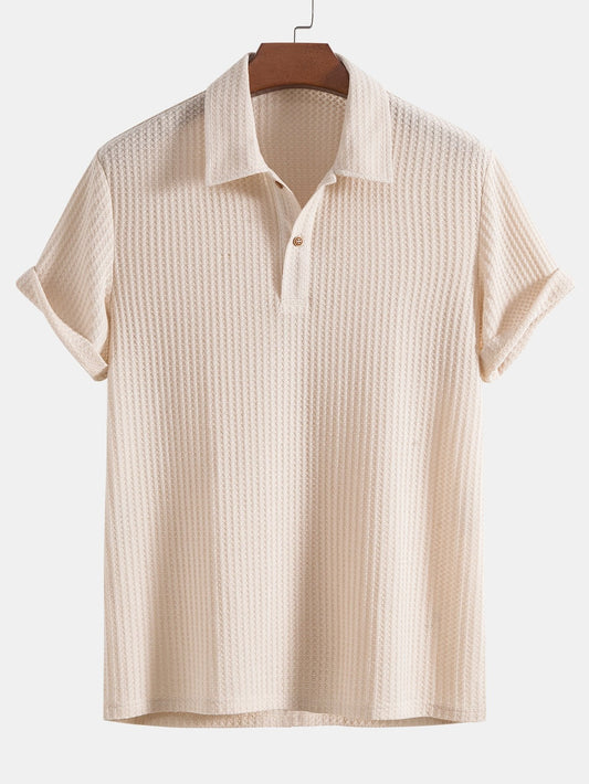 NIMA Gebreide wafelpolo