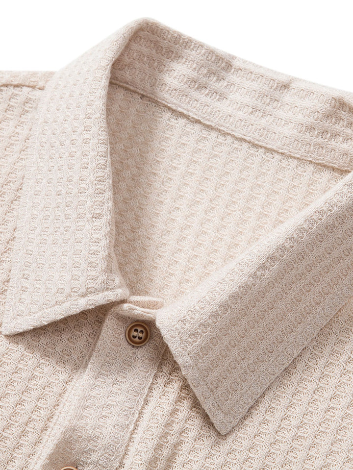 NIMA Gebreide wafelpolo