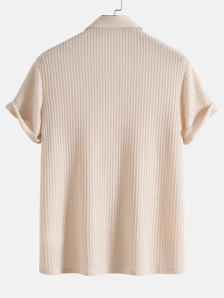 NIMA Gebreide wafelpolo