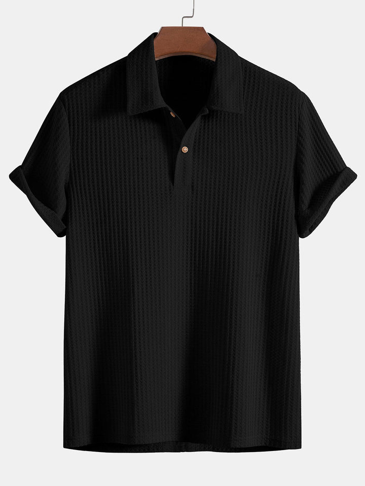 NIMA Gebreide wafelpolo