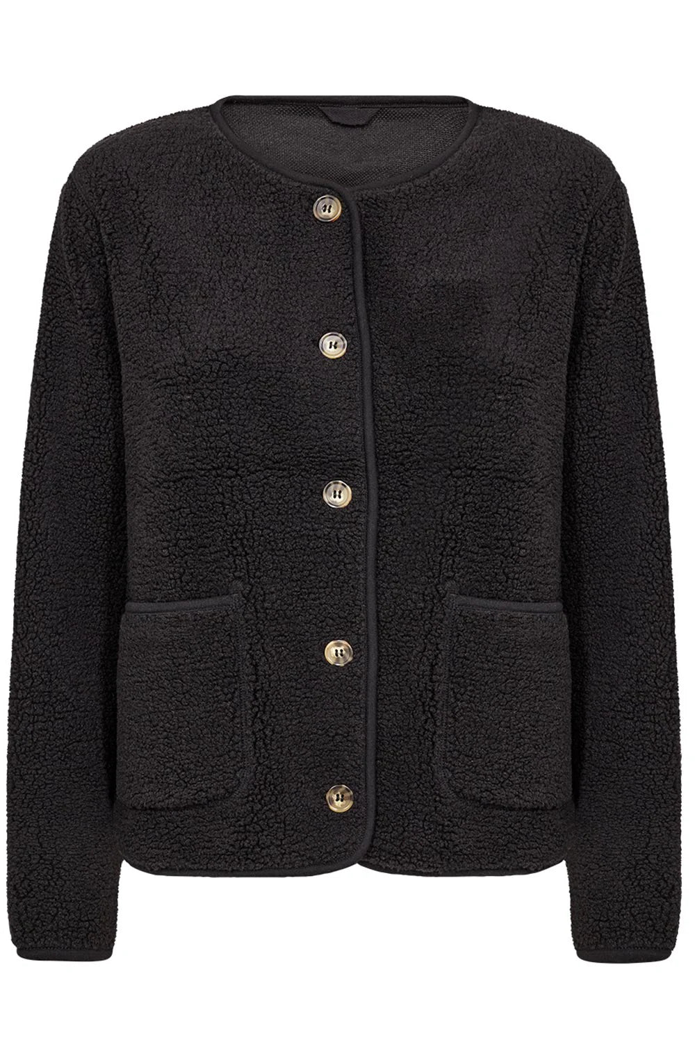 Ada teddy jacket in army style – women's