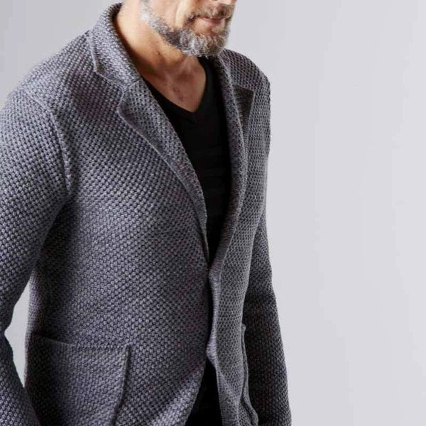 Reiner – blazer with herringbone pattern in a classic design