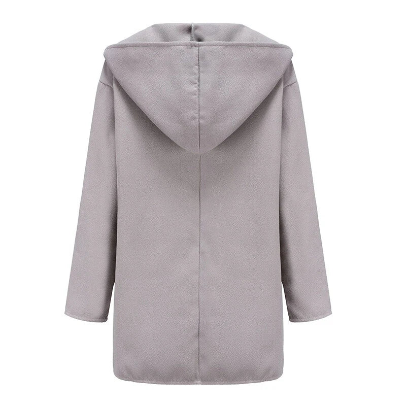 Women's long winter trench coat – elegant coat for cold days