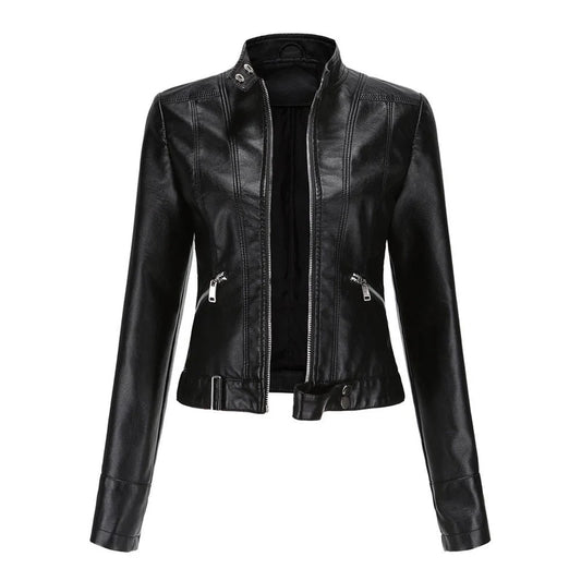 Tabea – modern leather jacket with a feminine fit