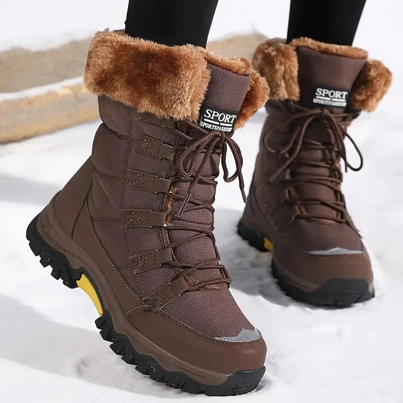 Traudl – waterproof winter boots with non-slip treaded soles