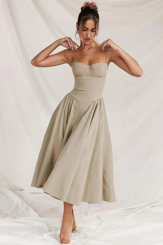 NIMA Elegante mouwloze jurk