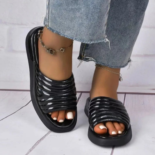 NIMA Vissen mond geribbeld rubber comfortabele slippers